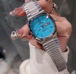 Ladies Omega Seamaster Vintage Quartz Movement 36MM Blue Dial Lady Watch
